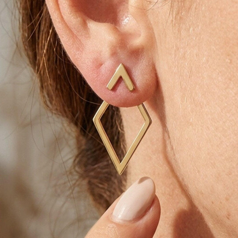 Bohemian Geometric Stud Earrings — image 1