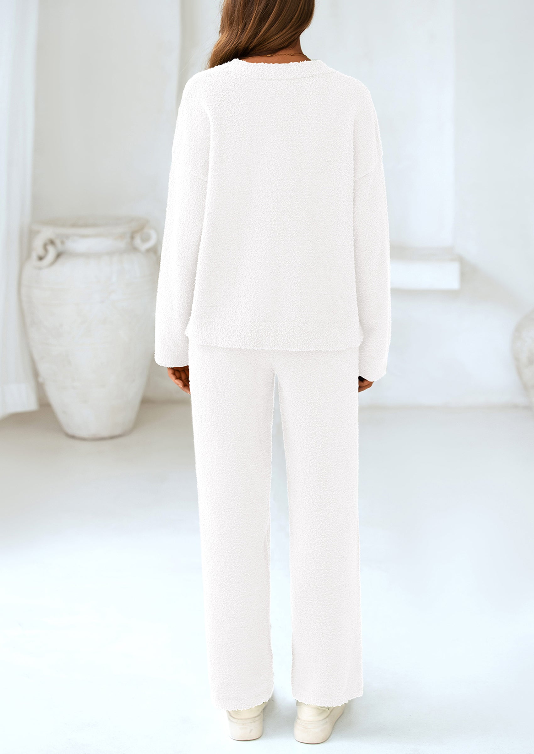Osonn Lounge Sets for Women Two Piece Sweaters Pajama Set Fall Fashion Loungewear Outfits Matching Winter Clothes