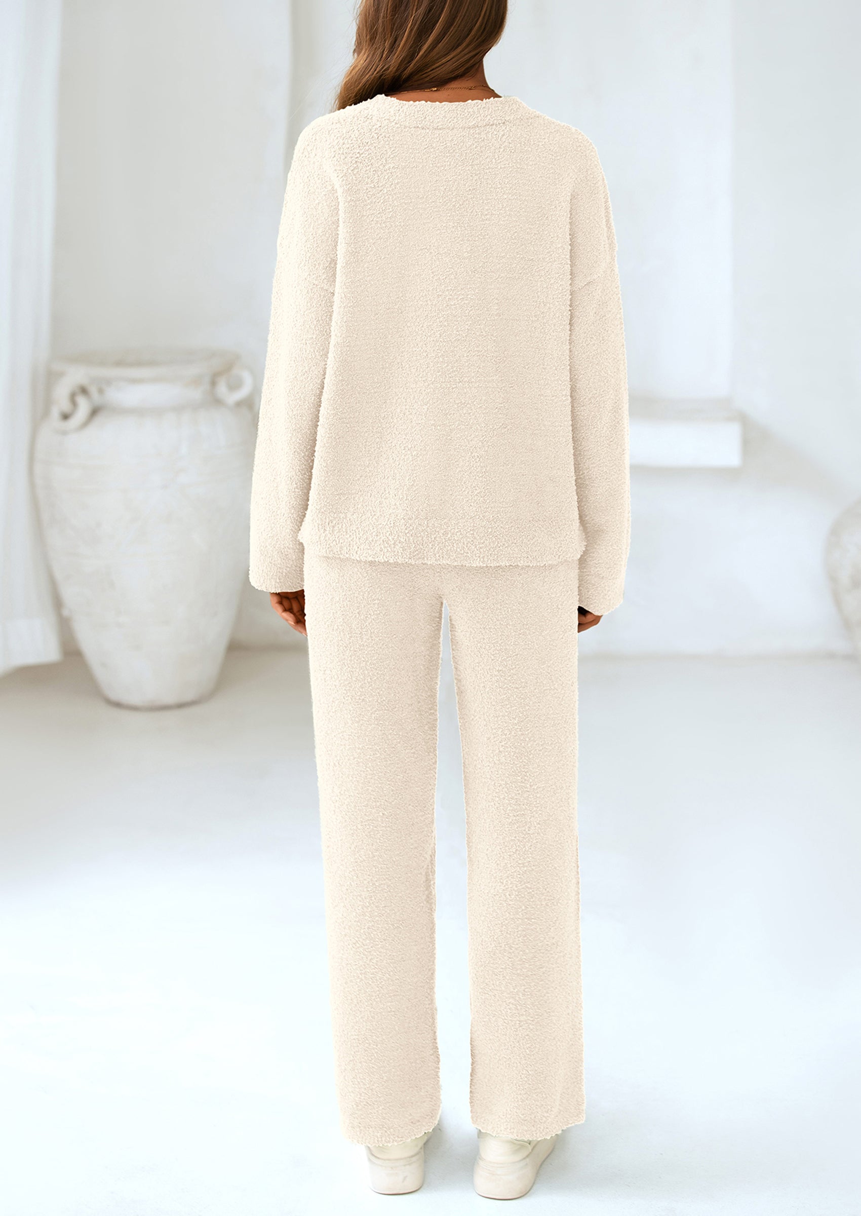 Osonn Lounge Sets for Women Two Piece Sweaters Pajama Set Fall Fashion Loungewear Outfits Matching Winter Clothes