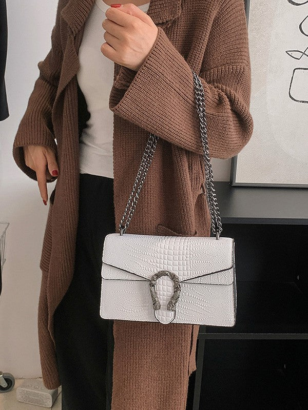 Bootara Women's Chain Flap Bag - Trendy PU Leather Shoulder & Crossbody Purse