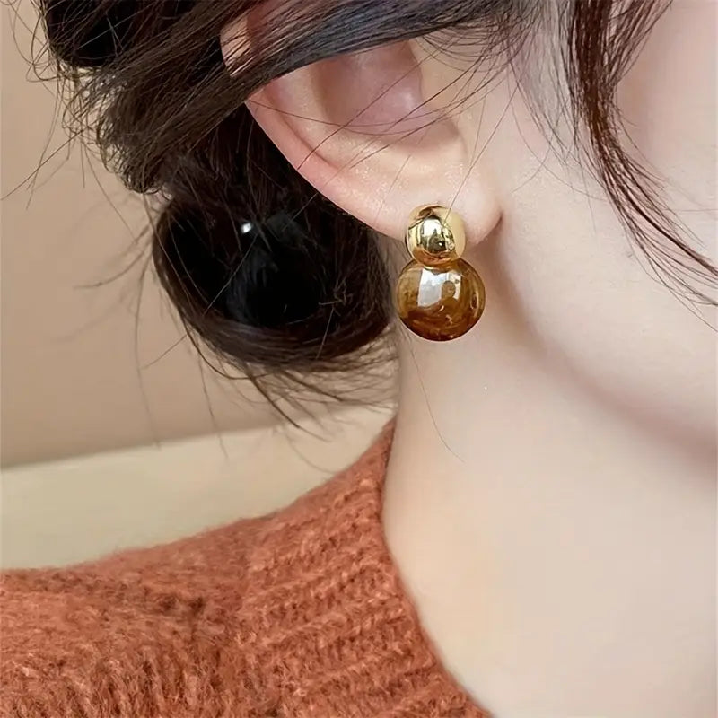 Honey Glow Teardrop Earrings — image 2