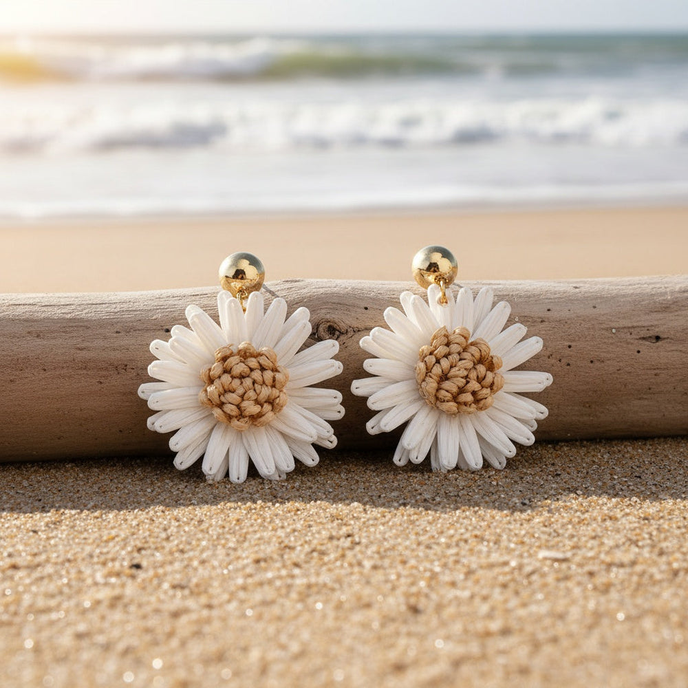 Pastoral Daisy Dangle Earrings — image 1