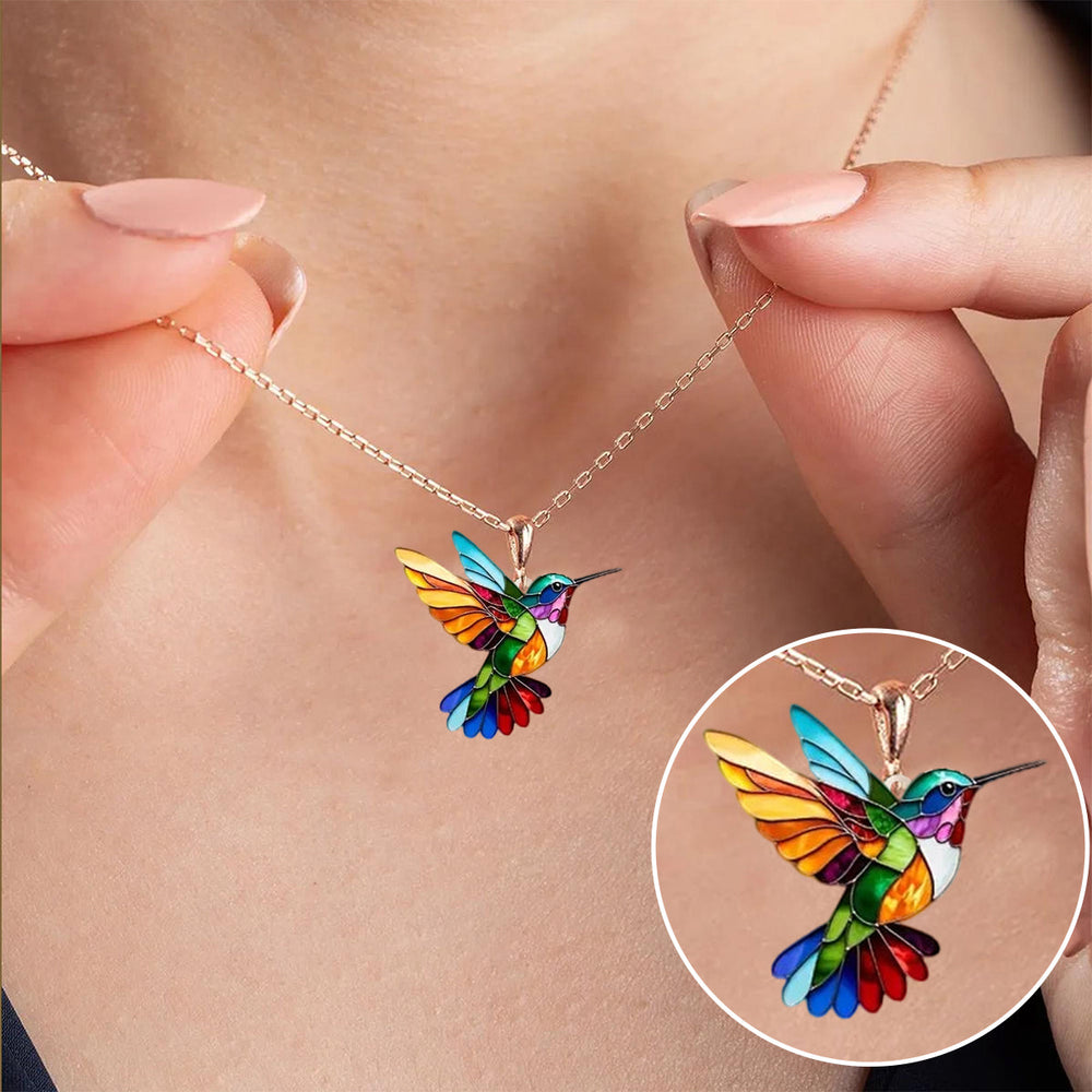 Hummingbird Crystal Necklace — image 1