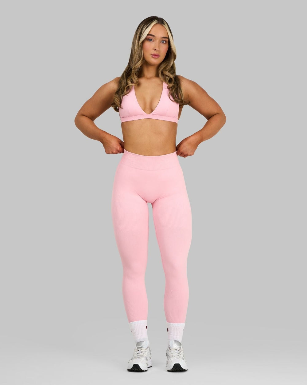 Elevate™ Sculpting Mid Waist Scrunch Leggings | Cotton Pink