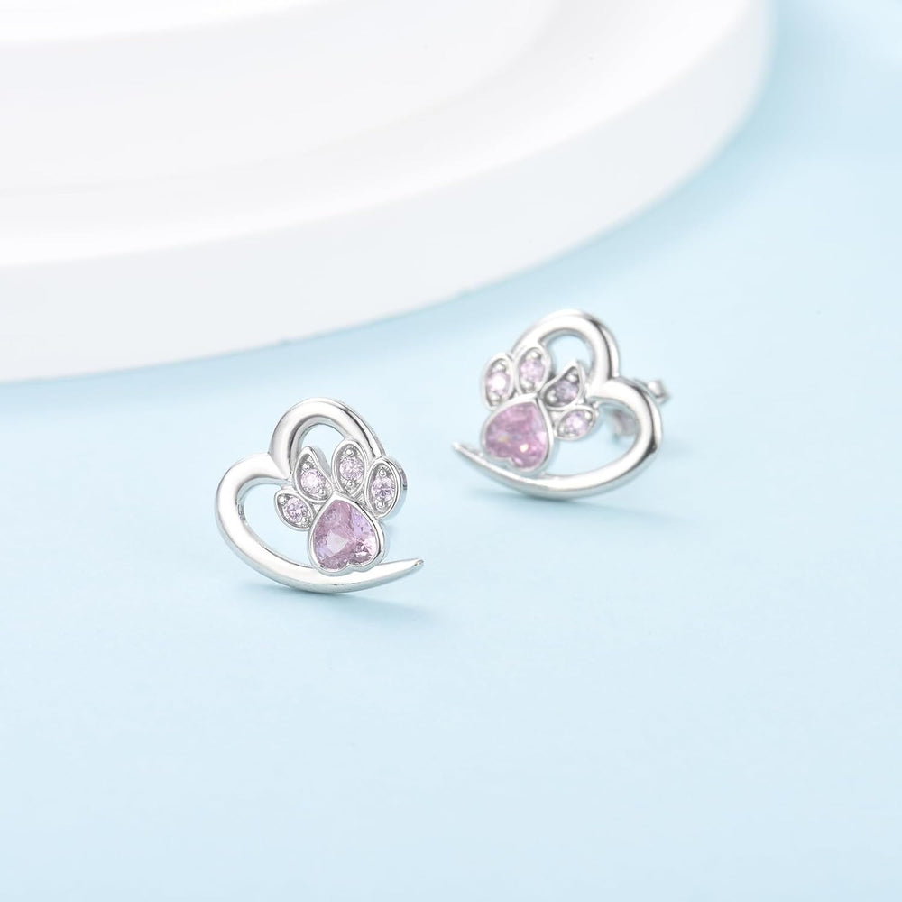 Elegant Paw Heart Earrings — image 5