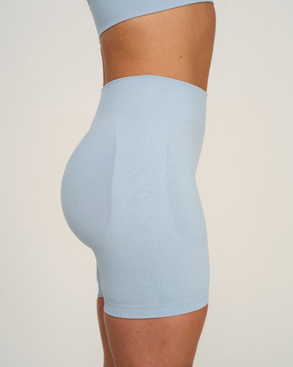 Elevate™ Sculpting Mid Waist Scrunch Shorts | Blue Haze