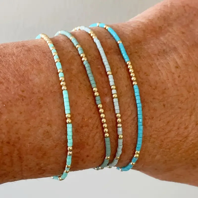 Bohemian Turquoise Beaded Set — image 1