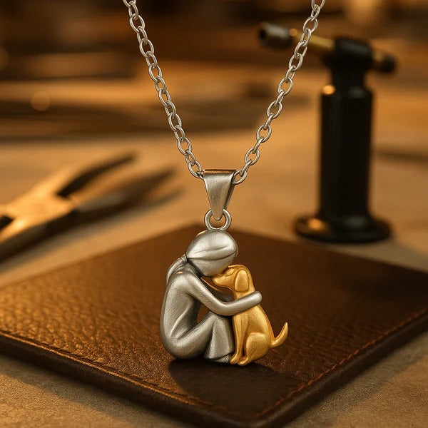 Graceful Dog Embrace Necklace — image 1