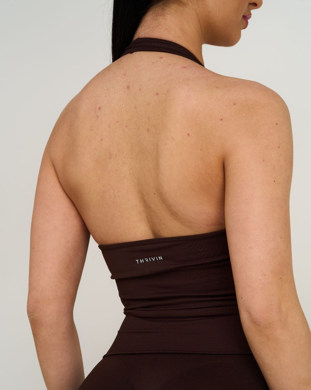 Elevate™ Sculpting Seamless Halterneck Top | Coffee