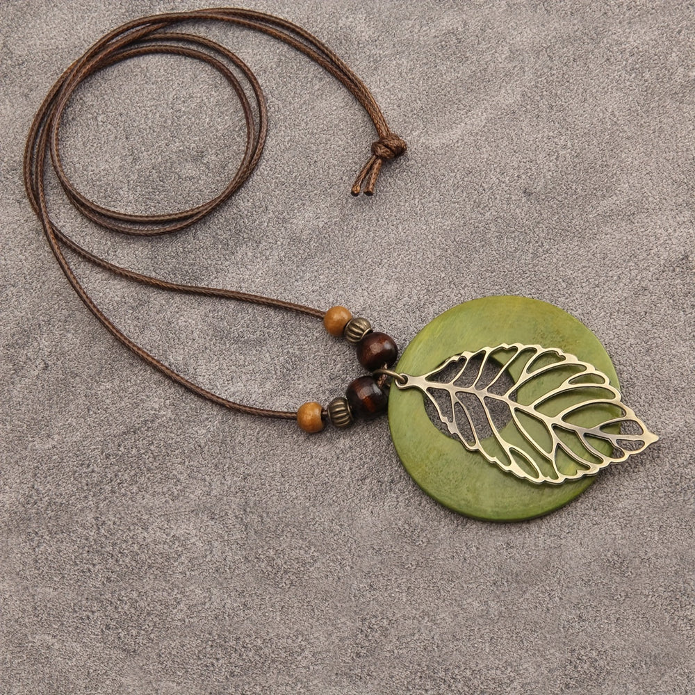 Signature Boho Leaf Necklace — image 1