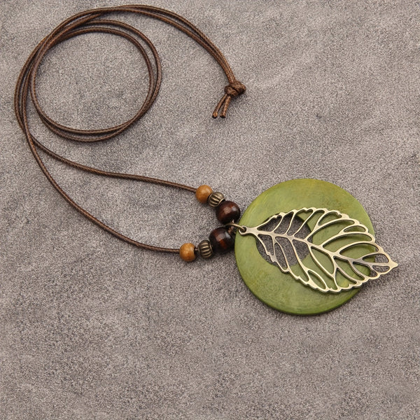 Signature Boho Leaf Necklace — image 1