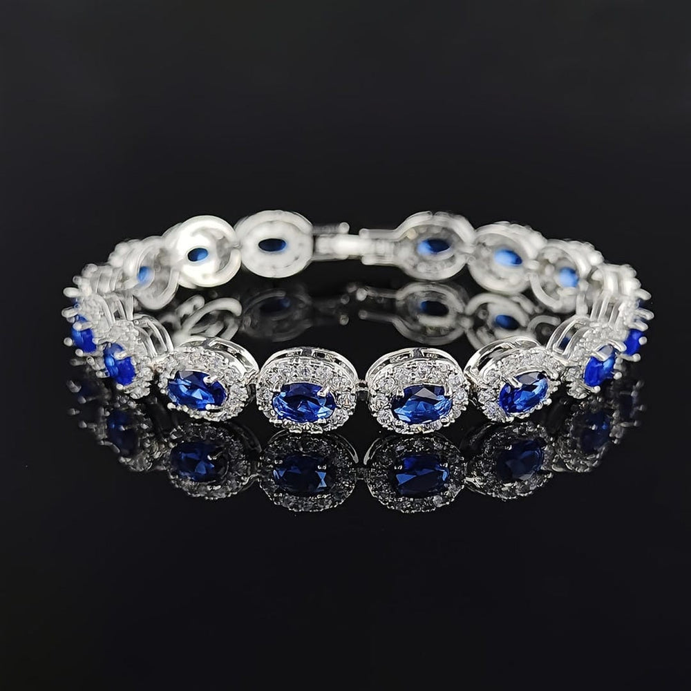 Joan Vintage Sapphire Oval Bracelet — image 1