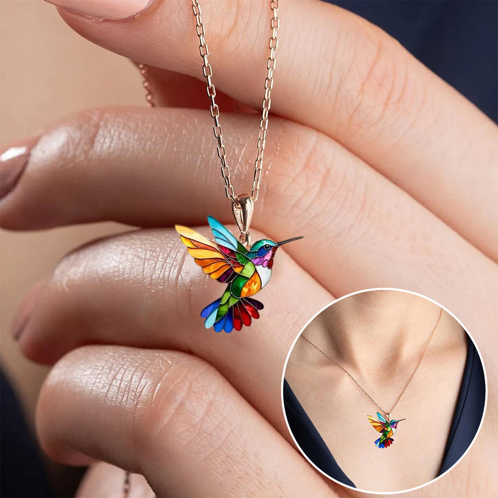 Hummingbird Crystal Necklace — image 3