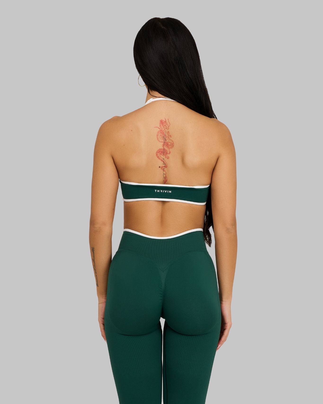 Outline Sweetheart Multiway Bra | Pine Green