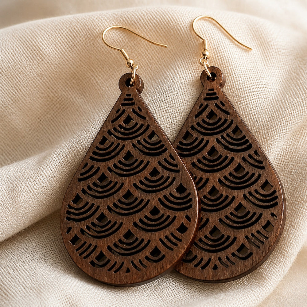 Floral Drop Boho Earrings — image 2