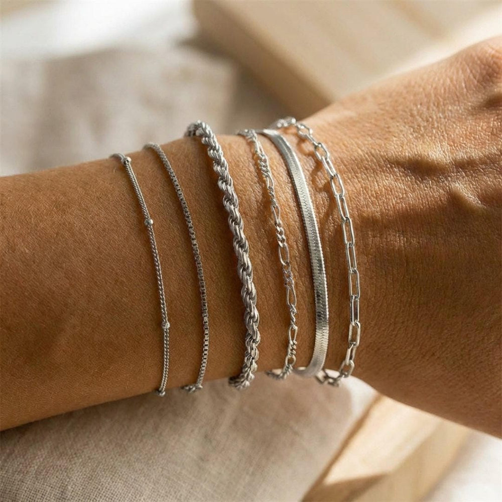 Boho Retro Cuban Bracelet Set — image 2