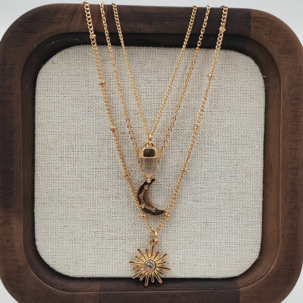 Celestial Layered Boho Necklace — image 1