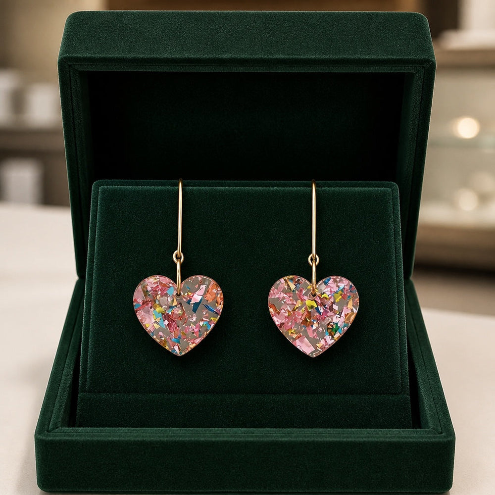 Sugarplum Heart Drop Earrings — image 1