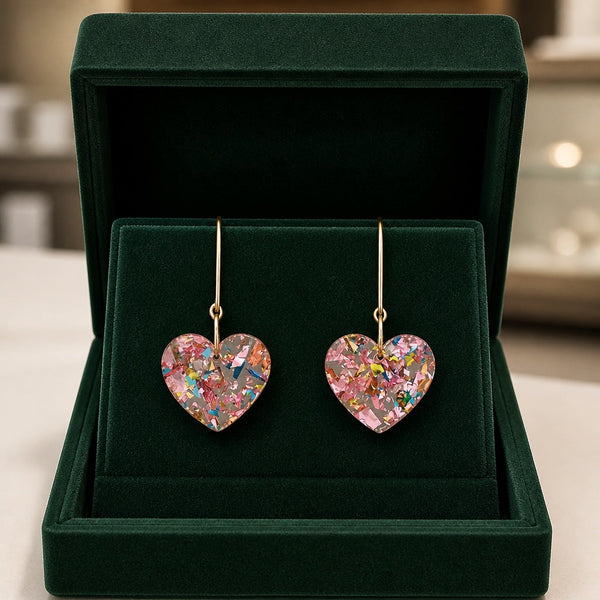 Sugarplum Heart Drop Earrings — image 1