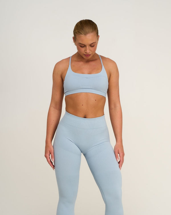 Elevate™ Sculpting Seamless Scoop Neck Bra | Blue Haze