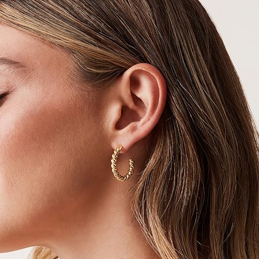 Rope Twist Vintage Hoops — image 2