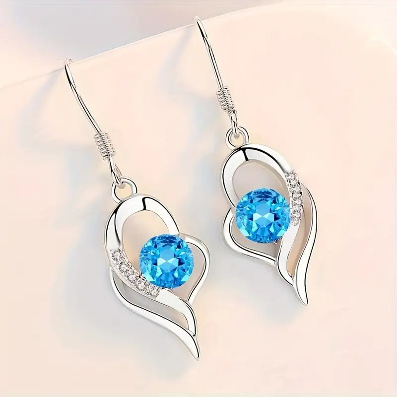 Eclipse Heart Drop Earrings — image 1