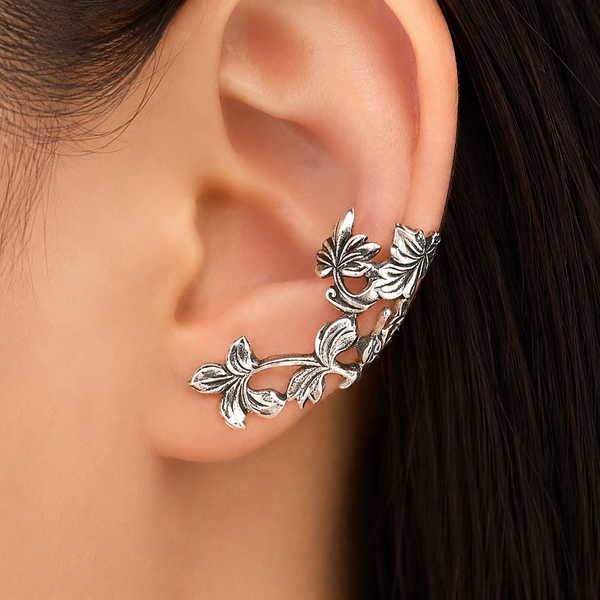 Timeless Silver Leaf Earrings — image 1