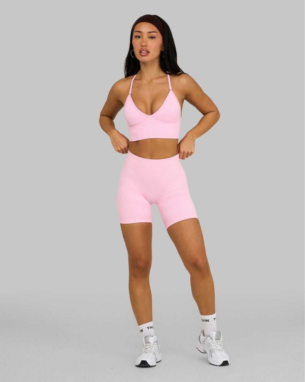 Elevate™ Sculpting Mid Waist Scrunch Shorts | Candy Pink