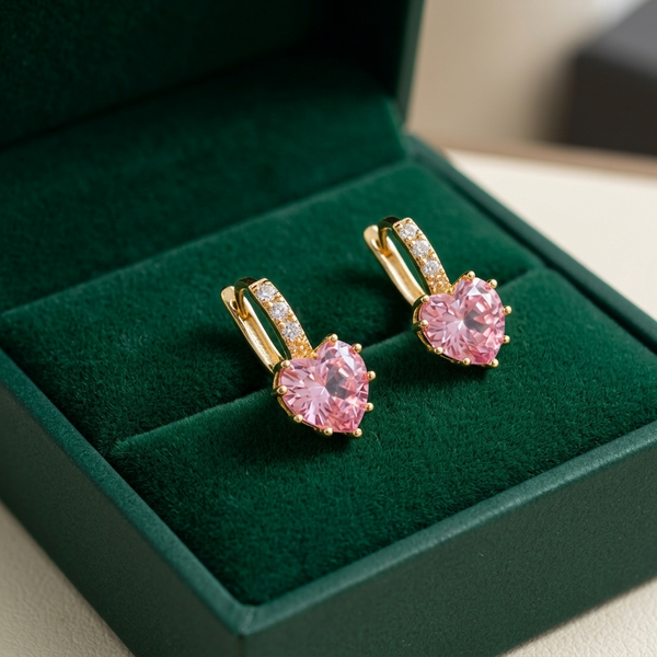 Cupid Glow Huggie Earrings — image 1