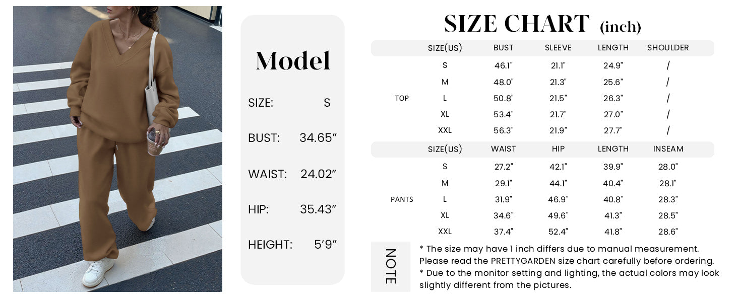 Osonn Casual Winter Two Piece Sets for Women V Neck Sweatshirt Loose Wide Leg Pants Tracksuit Knit Fall Outfits