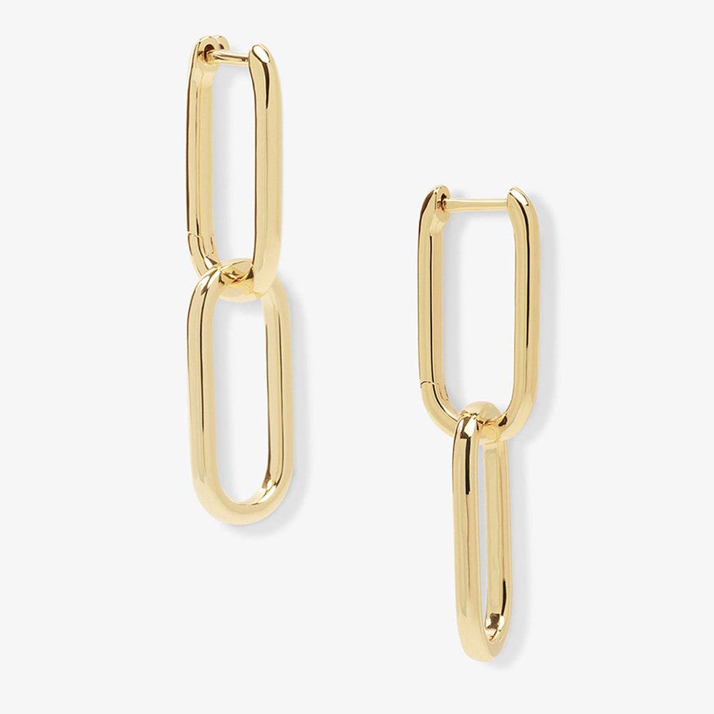 Link Drop Hoop Earrings — image 1