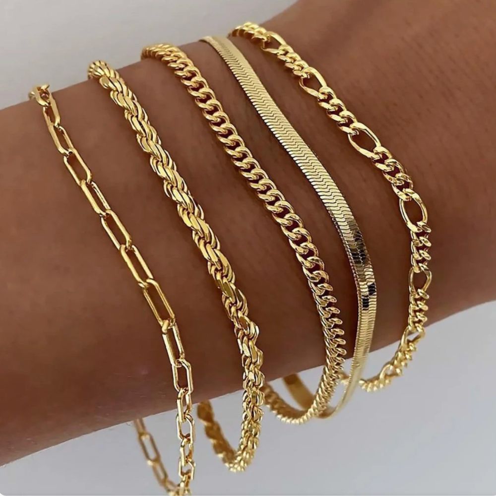 Ellis Layered Bracelet Set — image 1