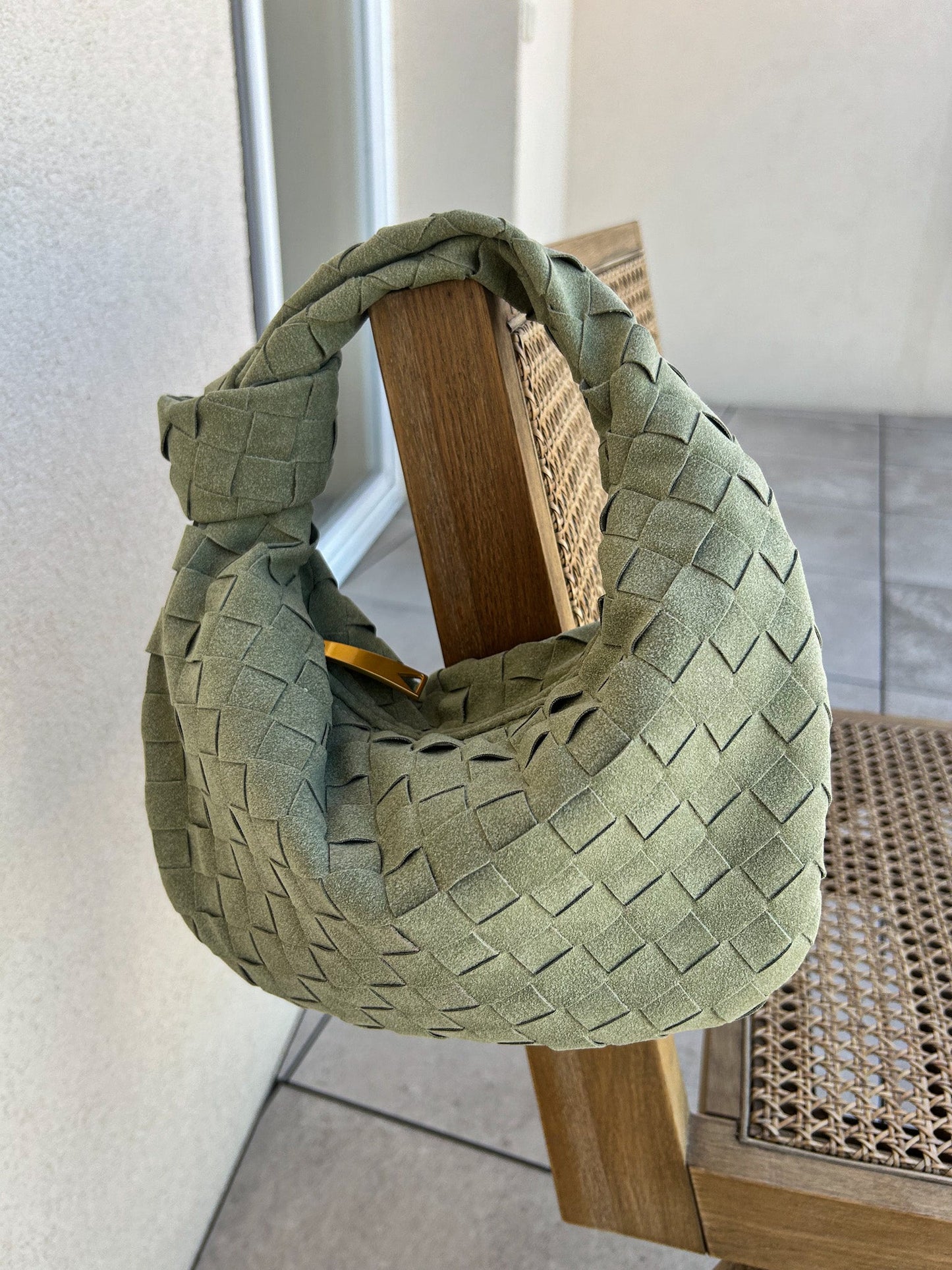 Bolsa de ante tejido de Aurelia