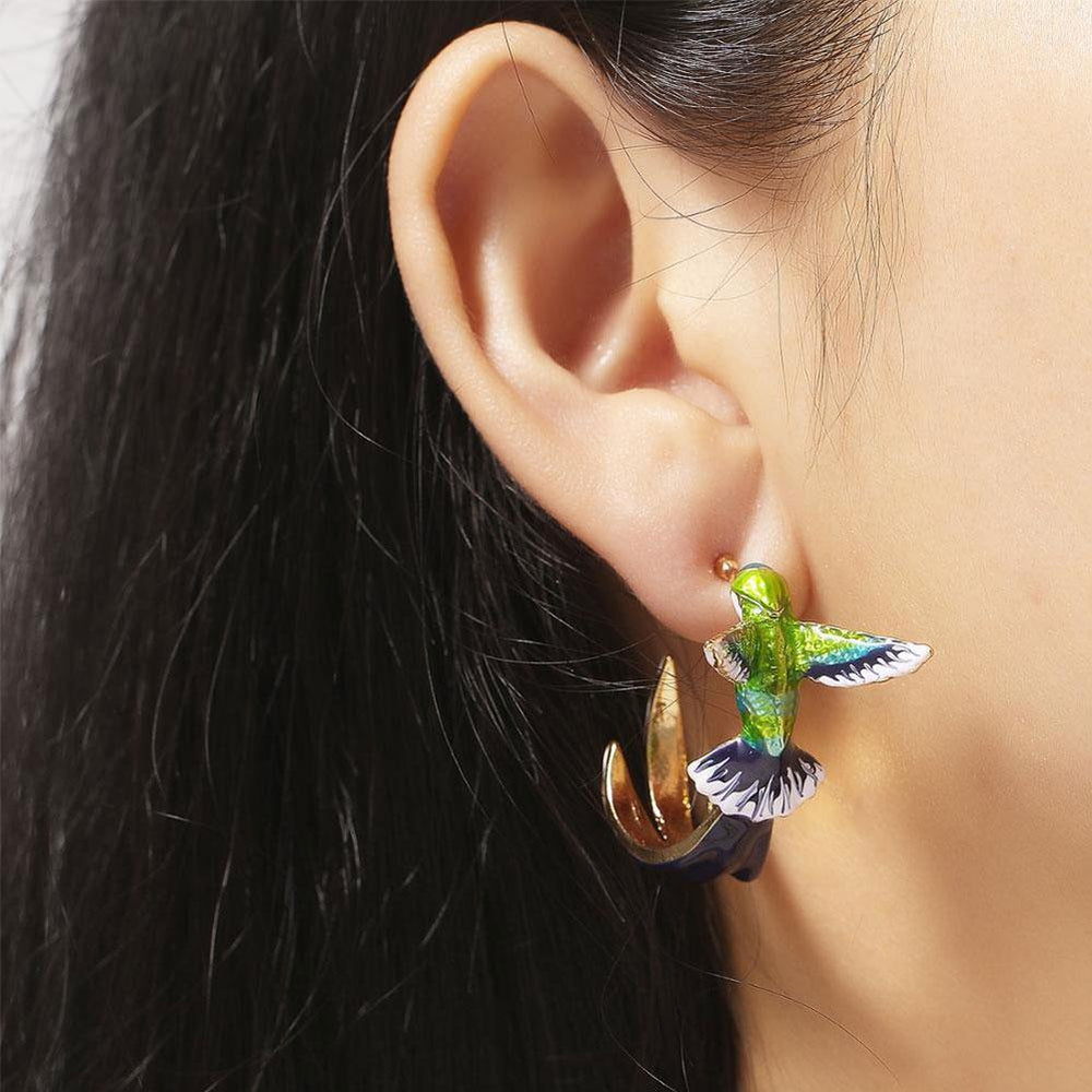 Hummingbird Statement Earrings — image 2