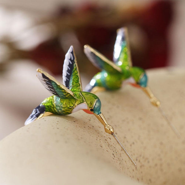 Hummingbird Statement Earrings — image 1