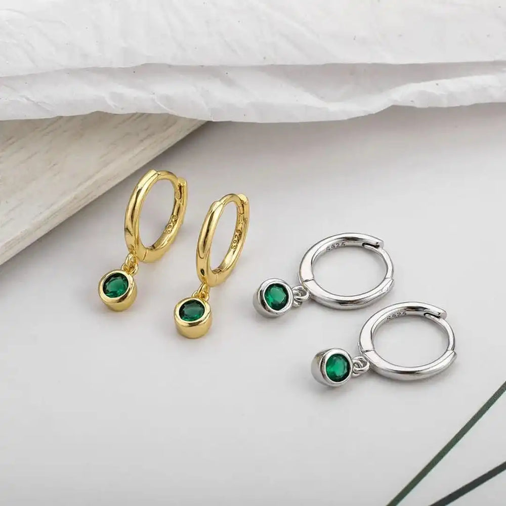 Shimmering Green Zircon Earrings — image 3