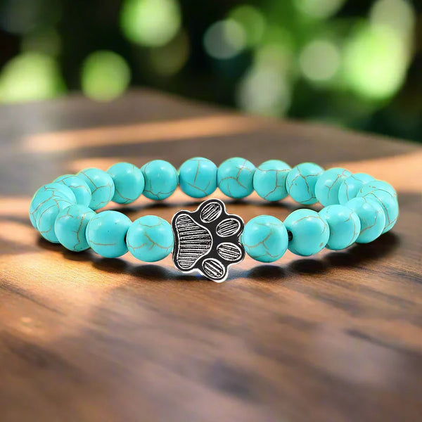 Crystal Paw Beaded Bracelet — image 1