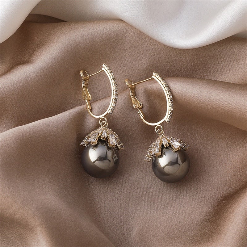 Malia Pearl Drop Earrings — image 3