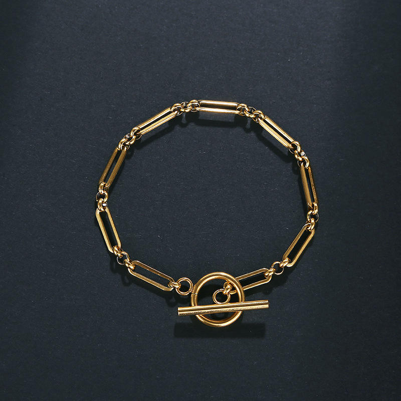Sophisticated Link T-Bar Bracelet — image 1