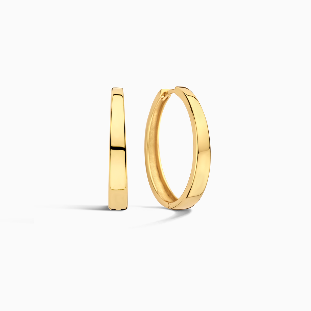 Gia Gold Statement Hoop Earrings — image 1