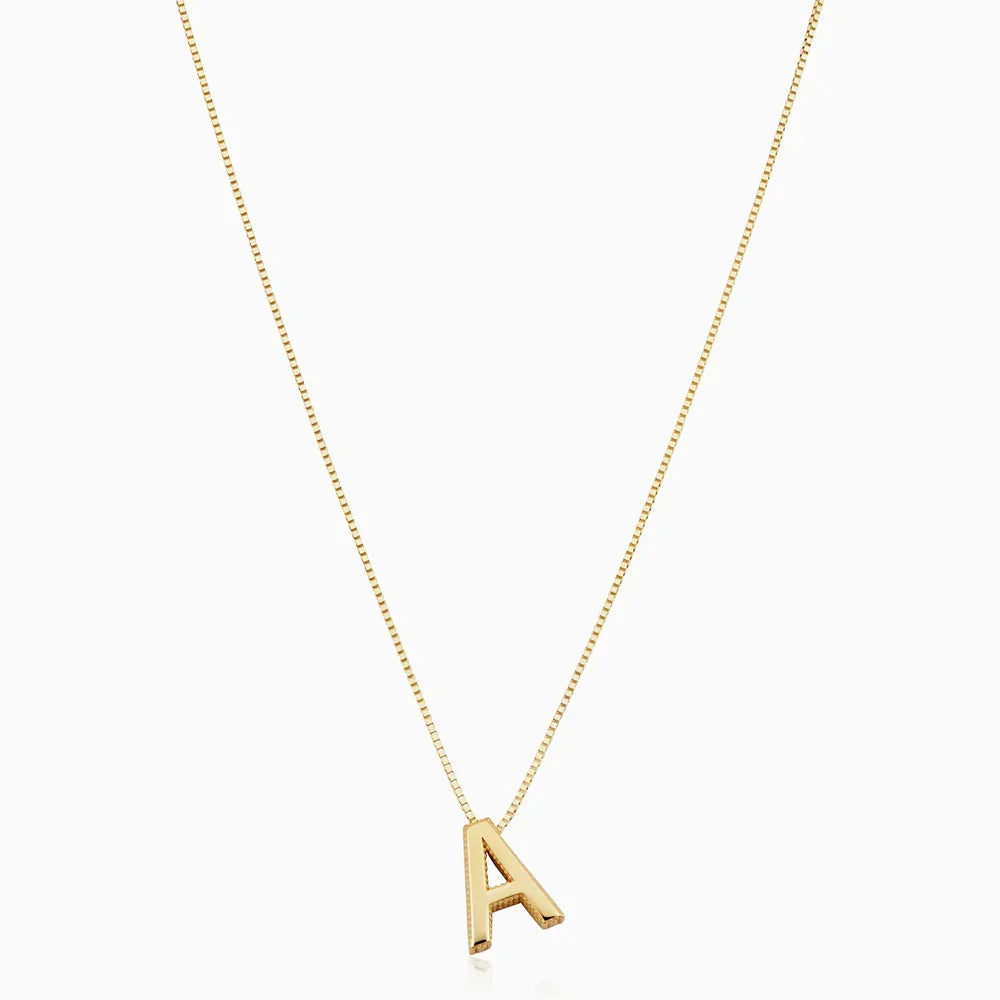Love Letter Initial Gold Necklace — image 2