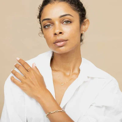 Love Letter Initial Gold Necklace — image 5