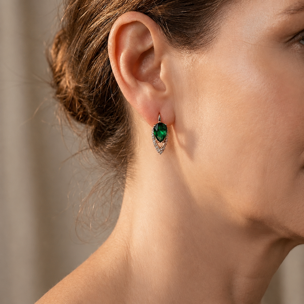 Classic Crystal Teardrop Earrings — image 8