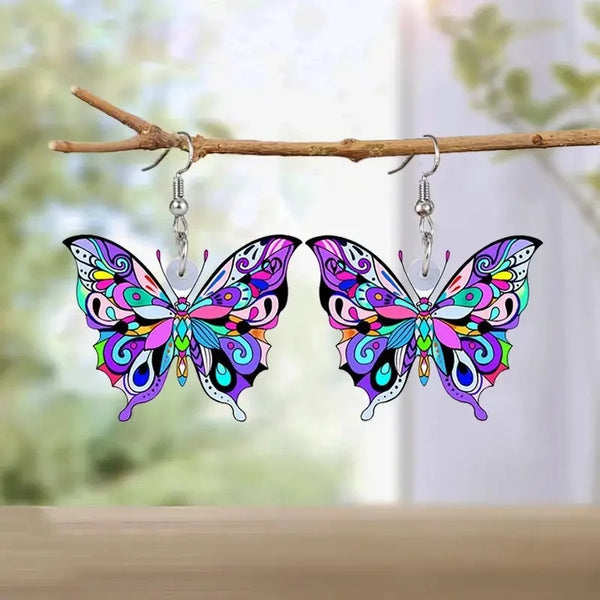 Butterfly Drop Earrings — image 1
