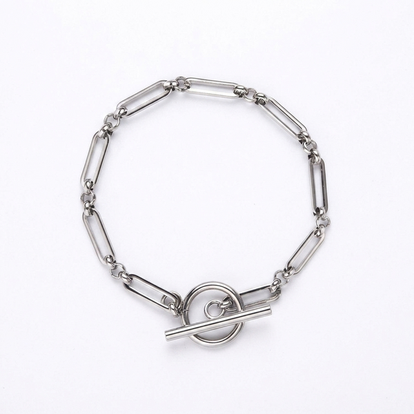 Link T-Bar White Gold Bracelet — image 1