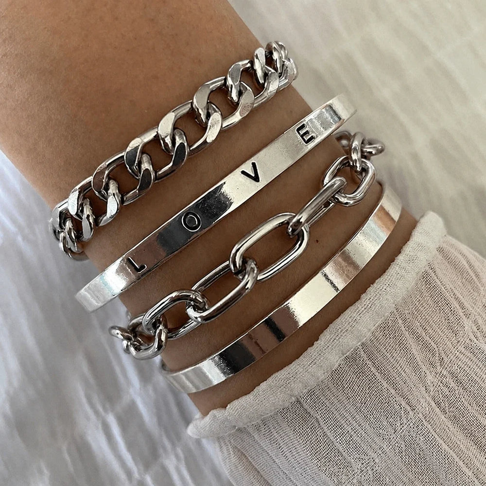 Elan Mercer White Gold Bracelet Set — image 1