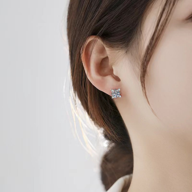 Aurelie Crystal Flower Earrings — image 3
