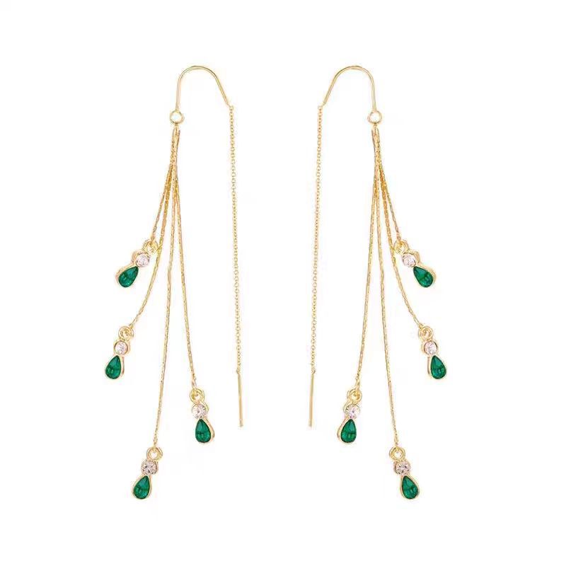 Calista Moreau Gold Tassel Earrings — image 2