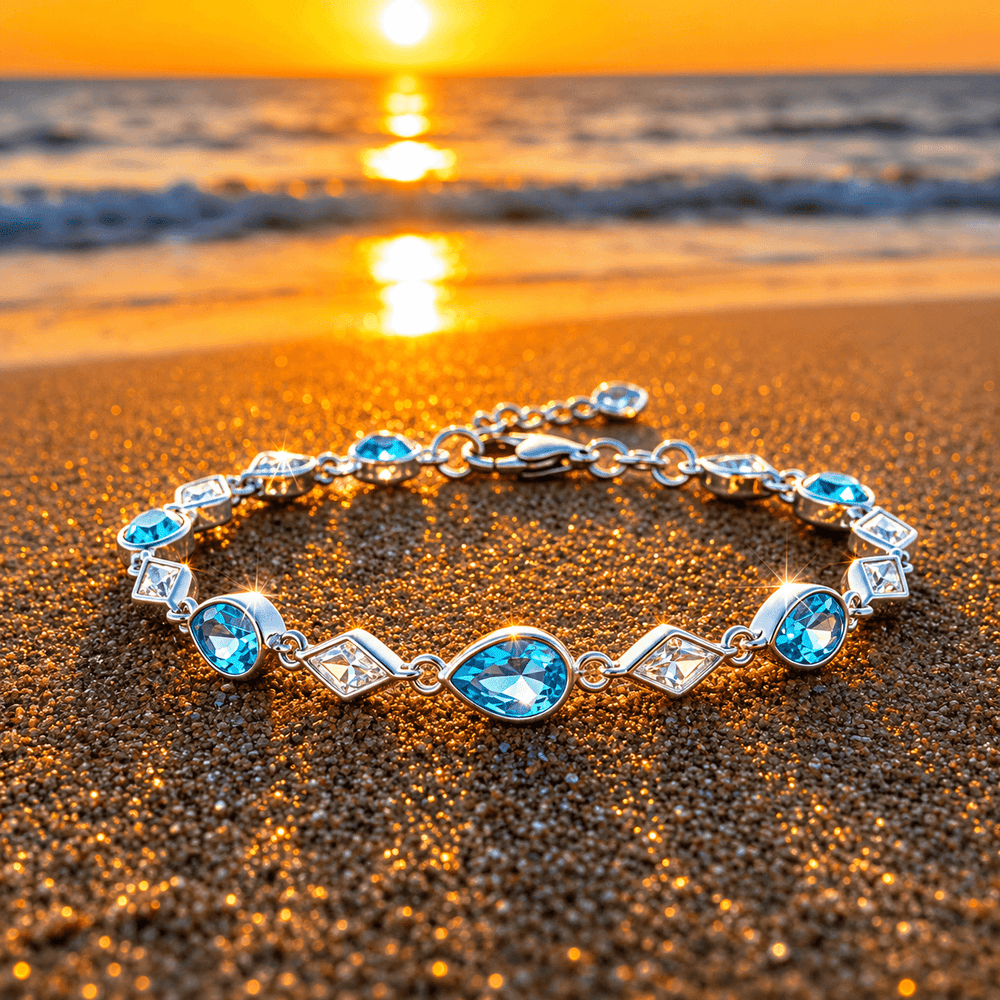 Ocean Blue Tear Glow Bracelet — image 1