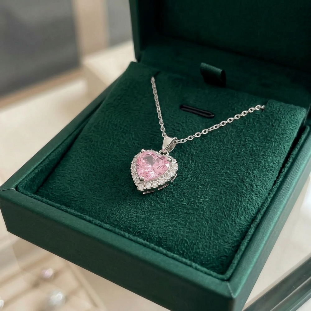 Pink Heart Radiance Necklace — image 1